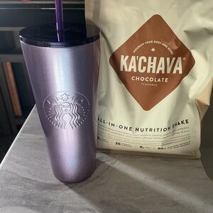 BUY (1) BAG OF CHOCOLATE 
KACHAVA MIX  GET STARBUCKS 
TUMBLER FOR FREE